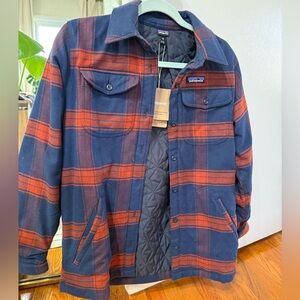 Patagonia Men's Plaid Shirt Jacket in Red and Blue